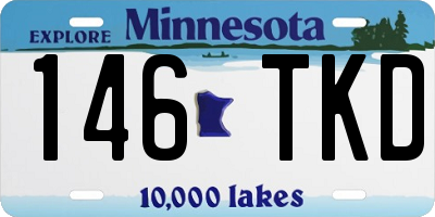 MN license plate 146TKD