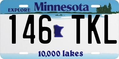 MN license plate 146TKL