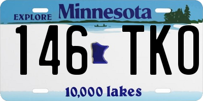 MN license plate 146TKO