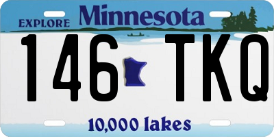 MN license plate 146TKQ