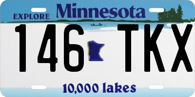 MN license plate 146TKX