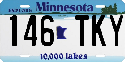MN license plate 146TKY