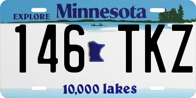 MN license plate 146TKZ