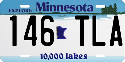MN license plate 146TLA