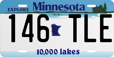 MN license plate 146TLE