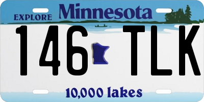 MN license plate 146TLK