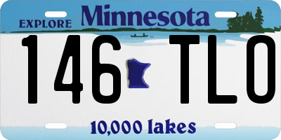 MN license plate 146TLO