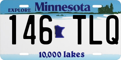 MN license plate 146TLQ