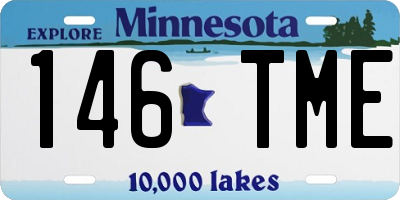 MN license plate 146TME