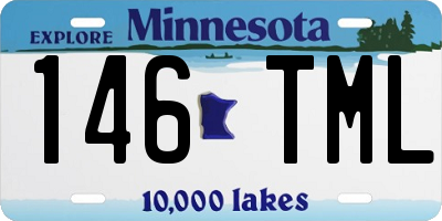 MN license plate 146TML