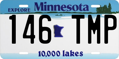 MN license plate 146TMP
