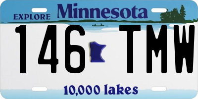 MN license plate 146TMW