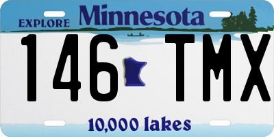 MN license plate 146TMX