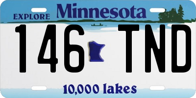 MN license plate 146TND
