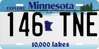 MN license plate 146TNE