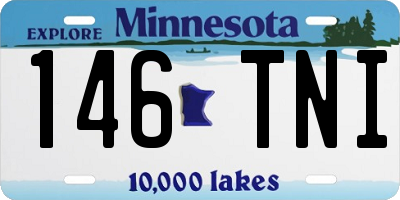 MN license plate 146TNI