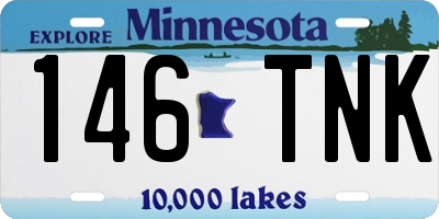 MN license plate 146TNK