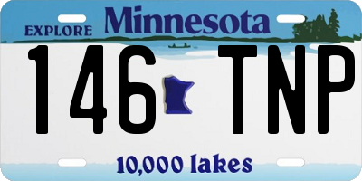 MN license plate 146TNP