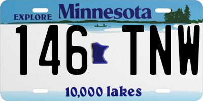 MN license plate 146TNW