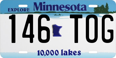 MN license plate 146TOG