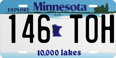 MN license plate 146TOH