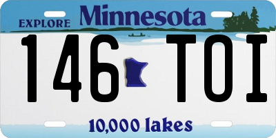 MN license plate 146TOI