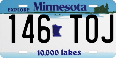 MN license plate 146TOJ