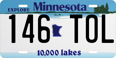 MN license plate 146TOL