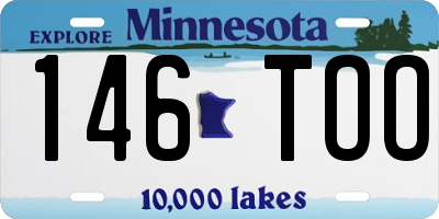 MN license plate 146TOO