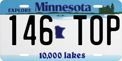 MN license plate 146TOP