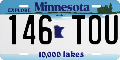 MN license plate 146TOU
