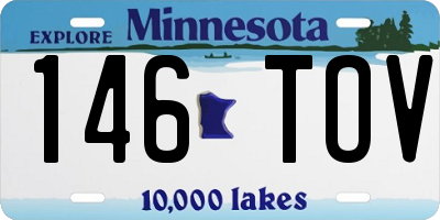 MN license plate 146TOV