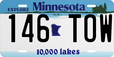 MN license plate 146TOW