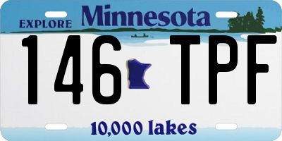 MN license plate 146TPF
