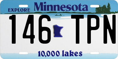 MN license plate 146TPN
