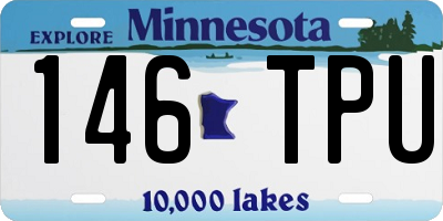 MN license plate 146TPU