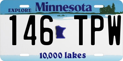 MN license plate 146TPW