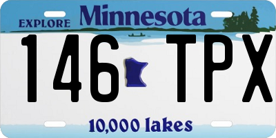 MN license plate 146TPX