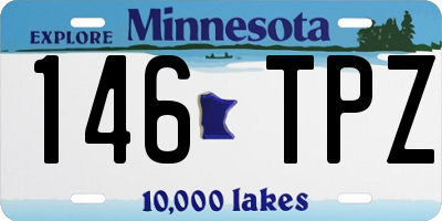 MN license plate 146TPZ