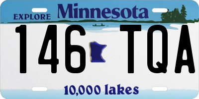 MN license plate 146TQA