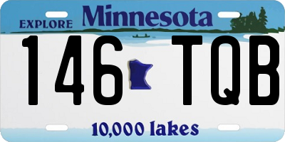 MN license plate 146TQB