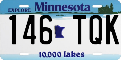 MN license plate 146TQK