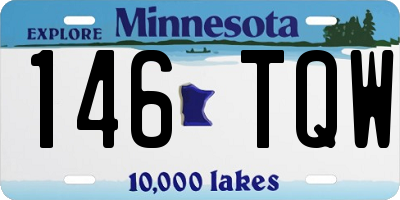 MN license plate 146TQW