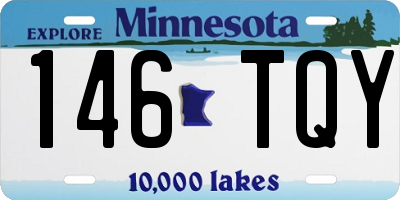 MN license plate 146TQY