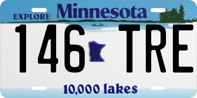 MN license plate 146TRE