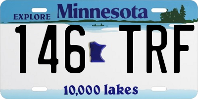 MN license plate 146TRF
