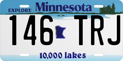 MN license plate 146TRJ