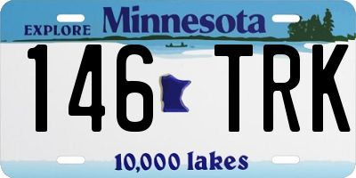 MN license plate 146TRK