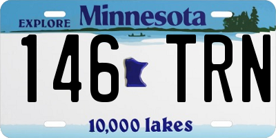MN license plate 146TRN