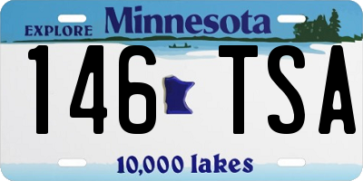 MN license plate 146TSA